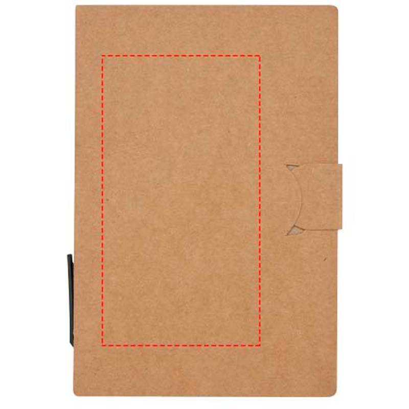 Brožúrka samolepiaceho bločku Swift s guličkovým perom, hnedá Natural Brožúrka samolepiaceho bločku Swift s guličkovým perom, hnedá Natural