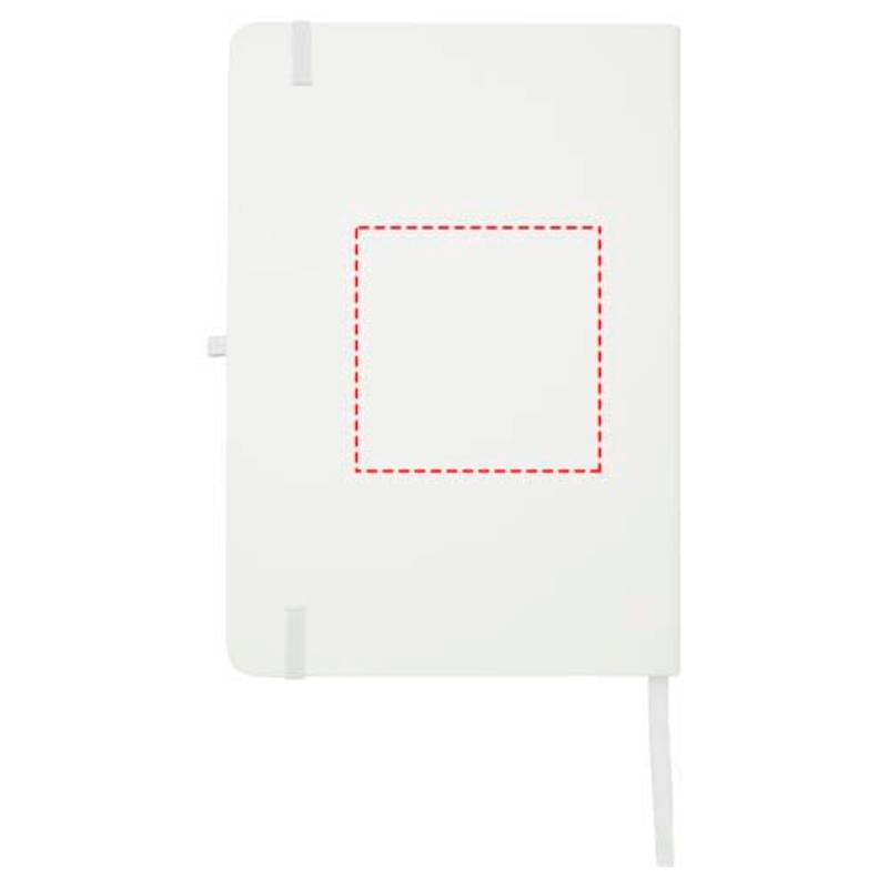 Recyklovaný zápisník A5 s pevnou obálkou a linajkovými stránkami Teak, biela Recyklovaný zápisník A5 s pevnou obálkou a linajkovými stránkami Teak, biela