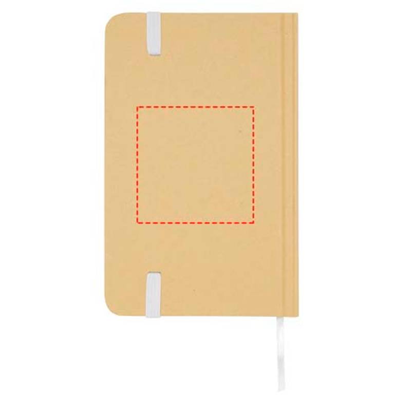 Recyklovaný zápisník A6 s pevnou obálkou bez liniek Reed, biela Recyklovaný zápisník A6 s pevnou obálkou bez liniek Reed, biela