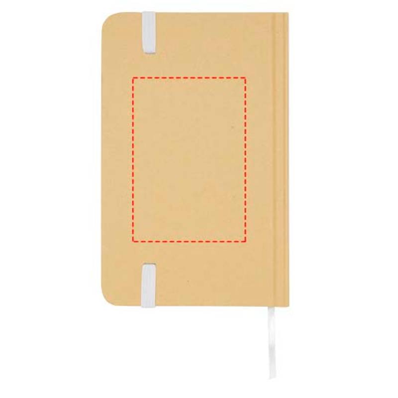 Recyklovaný zápisník A6 s pevnou obálkou bez liniek Reed, biela Recyklovaný zápisník A6 s pevnou obálkou bez liniek Reed, biela