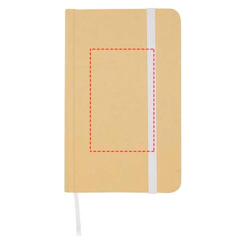 Recyklovaný zápisník A6 s pevnou obálkou bez liniek Reed, biela Recyklovaný zápisník A6 s pevnou obálkou bez liniek Reed, biela