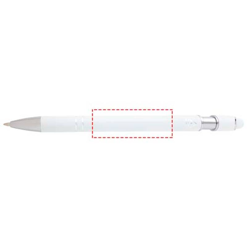 Guľôčkové pero v striebornom prevedení Kish, biela Guľôčkové pero v striebornom prevedení Kish, biela