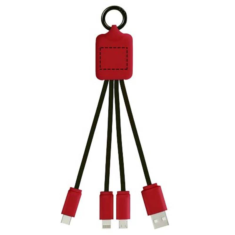 Svetelný kábel so štyrmi konektormi SCX.design C15, červená Mid - čierna Svetelný kábel so štyrmi konektormi SCX.design C15, červená Mid - čierna