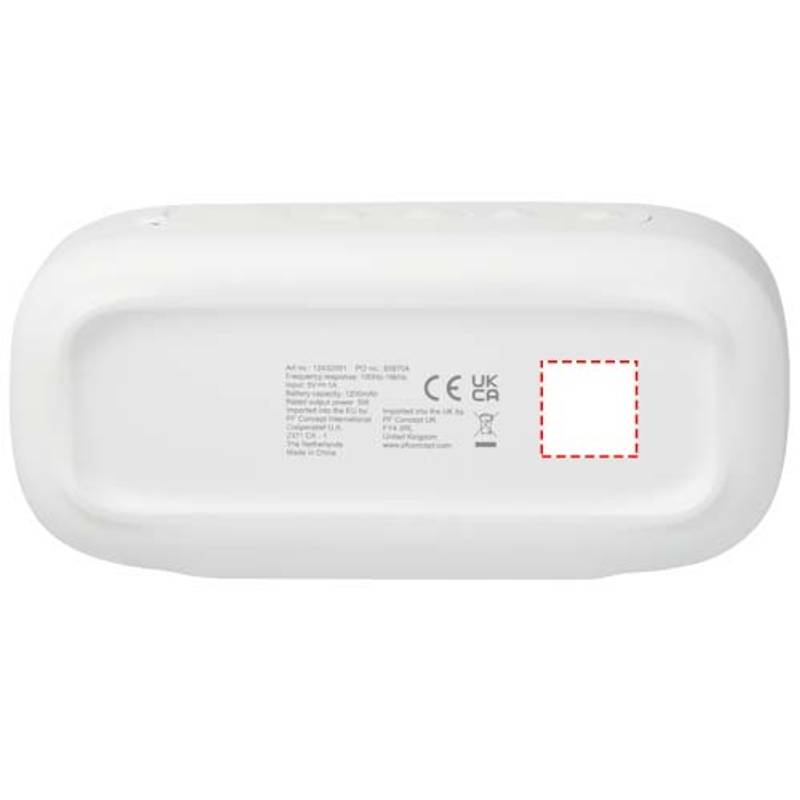 Stark 2,0 5W reproduktor Bluetooth® z recyklovaného plastu IPX5, biela Stark 2,0 5W reproduktor Bluetooth® z recyklovaného plastu IPX5, biela