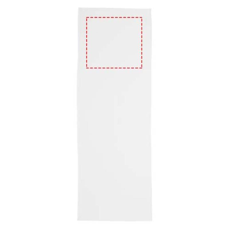 Raquel športový recyklovaný PET chladiaci uterák vo vrecku, biela Raquel športový recyklovaný PET chladiaci uterák vo vrecku, biela