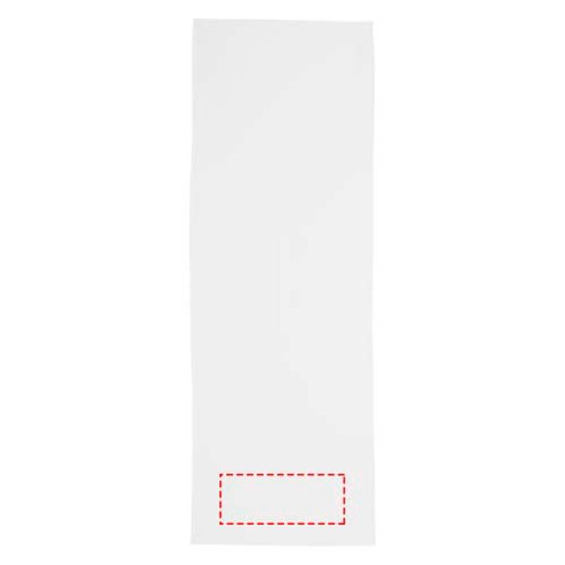 Raquel športový recyklovaný PET chladiaci uterák vo vrecku, biela Raquel športový recyklovaný PET chladiaci uterák vo vrecku, biela