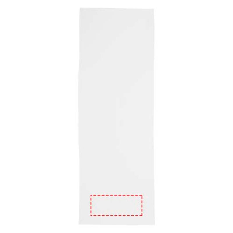 Raquel športový recyklovaný PET chladiaci uterák vo vrecku, biela Raquel športový recyklovaný PET chladiaci uterák vo vrecku, biela