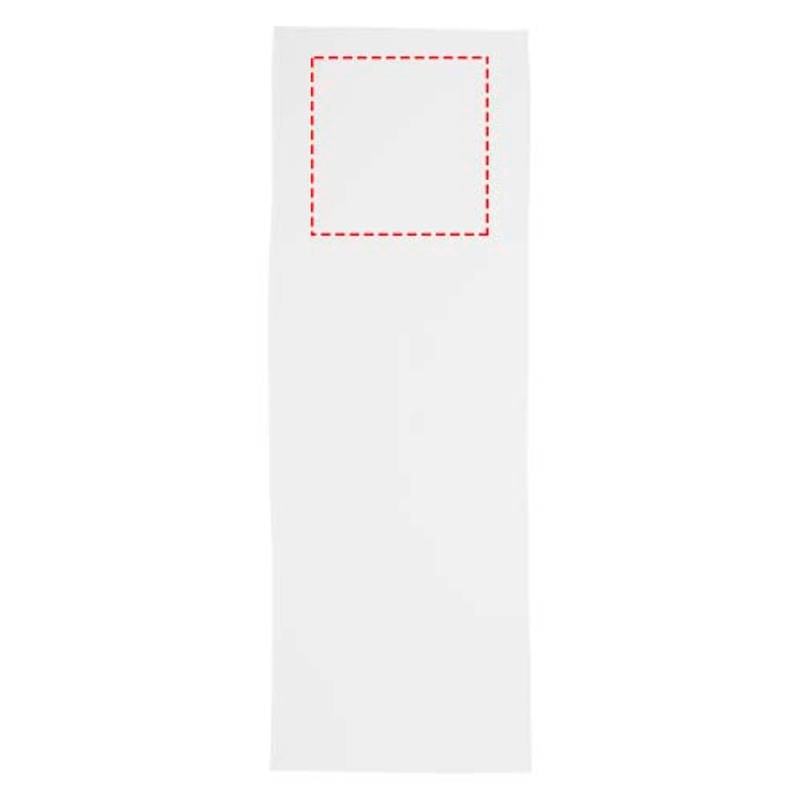 Raquel športový recyklovaný PET chladiaci uterák vo vrecku, biela Raquel športový recyklovaný PET chladiaci uterák vo vrecku, biela