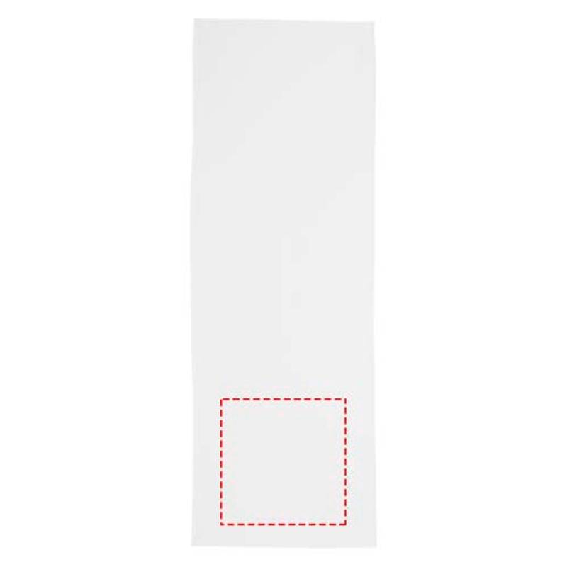 Raquel športový recyklovaný PET chladiaci uterák vo vrecku, biela Raquel športový recyklovaný PET chladiaci uterák vo vrecku, biela