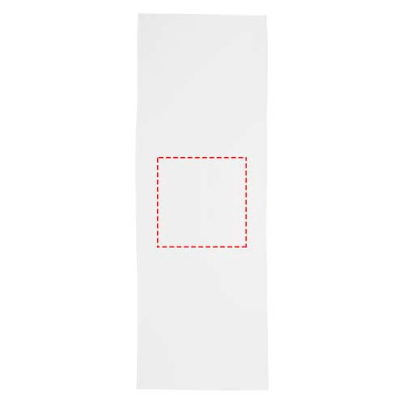 Raquel športový recyklovaný PET chladiaci uterák vo vrecku, biela Raquel športový recyklovaný PET chladiaci uterák vo vrecku, biela