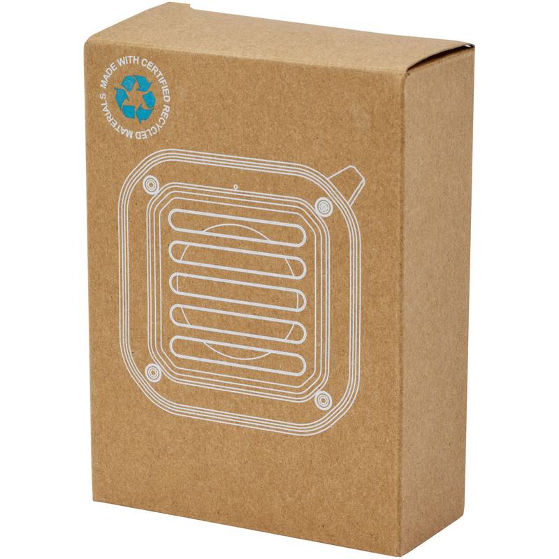 Solo 3W IPX5 solárny Bluetooth® reproduktor z RCS recyklovaného plastu s karabínou, čierna Solo 3W IPX5 solárny Bluetooth® reproduktor z RCS recyklovaného plastu s karabínou, čierna