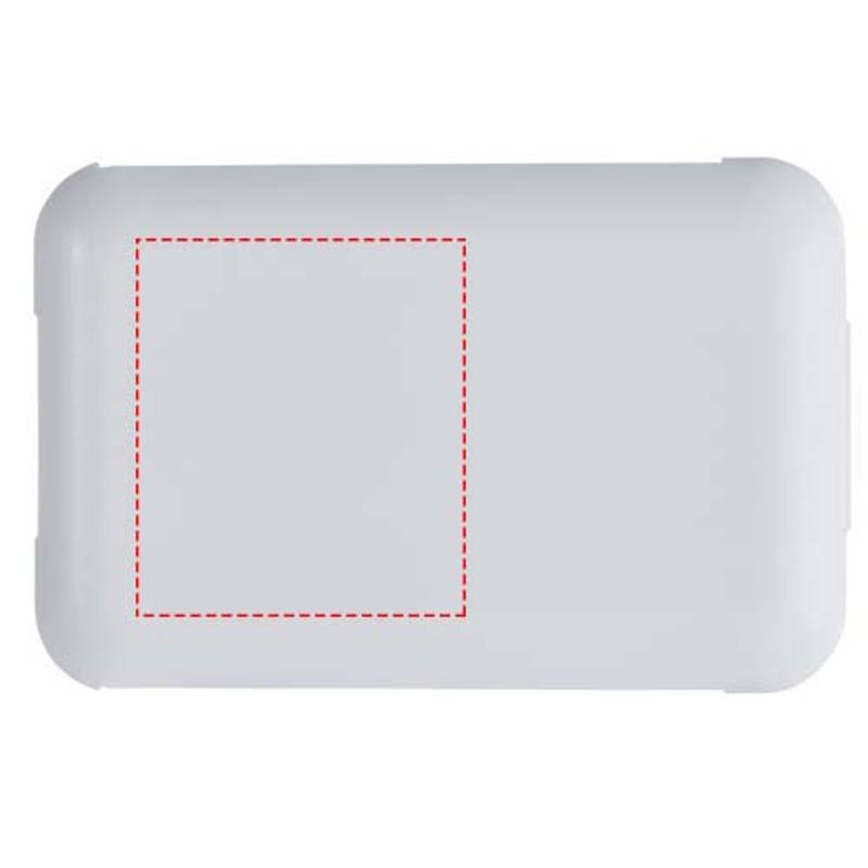 Savvy recyklovaný plastový modulárny nabíjací kábel s držiakom na telefón, biela Savvy recyklovaný plastový modulárny nabíjací kábel s držiakom na telefón, biela