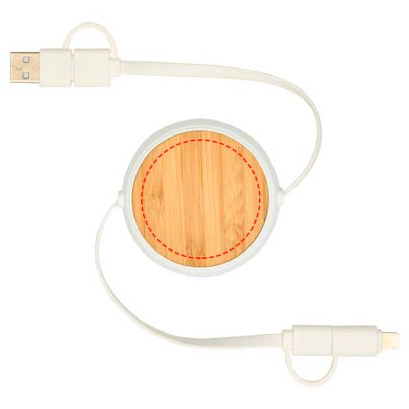 Vysúvací dátový synchronizačný a rýchlonabíjací 45W kábel 5 v 1 s dĺžkou 100, biela Vysúvací dátový synchronizačný a rýchlonabíjací 45W kábel 5 v 1 s dĺžkou 100, biela