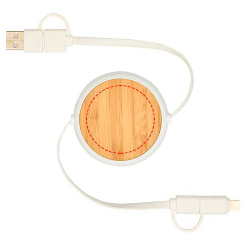 Vysúvací dátový synchronizačný a rýchlonabíjací 45W kábel 5 v 1 s dĺžkou 100, biela Vysúvací dátový synchronizačný a rýchlonabíjací 45W kábel 5 v 1 s dĺžkou 100, biela