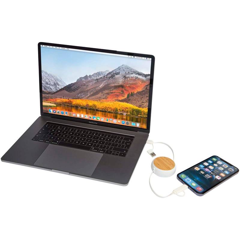 Vysúvací dátový synchronizačný a rýchlonabíjací 45W kábel 5 v 1 s dĺžkou 100, biela Vysúvací dátový synchronizačný a rýchlonabíjací 45W kábel 5 v 1 s dĺžkou 100, biela