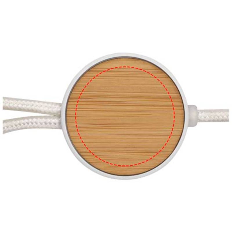 Dátový synchronizačný a rýchlonabíjací 27W kábel 5 v 1 s dĺžkou 30 cm s bambu, biela Dátový synchronizačný a rýchlonabíjací 27W kábel 5 v 1 s dĺžkou 30 cm s bambu, biela