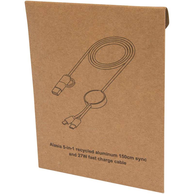 Dátový synchronizačný a rýchlonabíjací 27W kábel 5 v 1 s dĺžkou 150, červená Dátový synchronizačný a rýchlonabíjací 27W kábel 5 v 1 s dĺžkou 150, červená