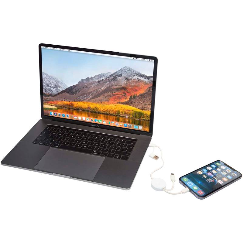 Dátový synchronizačný a rýchlonabíjací 27W kábel 5 v 1 s dĺžkou 30 cm Citala, biela Dátový synchronizačný a rýchlonabíjací 27W kábel 5 v 1 s dĺžkou 30 cm Citala, biela