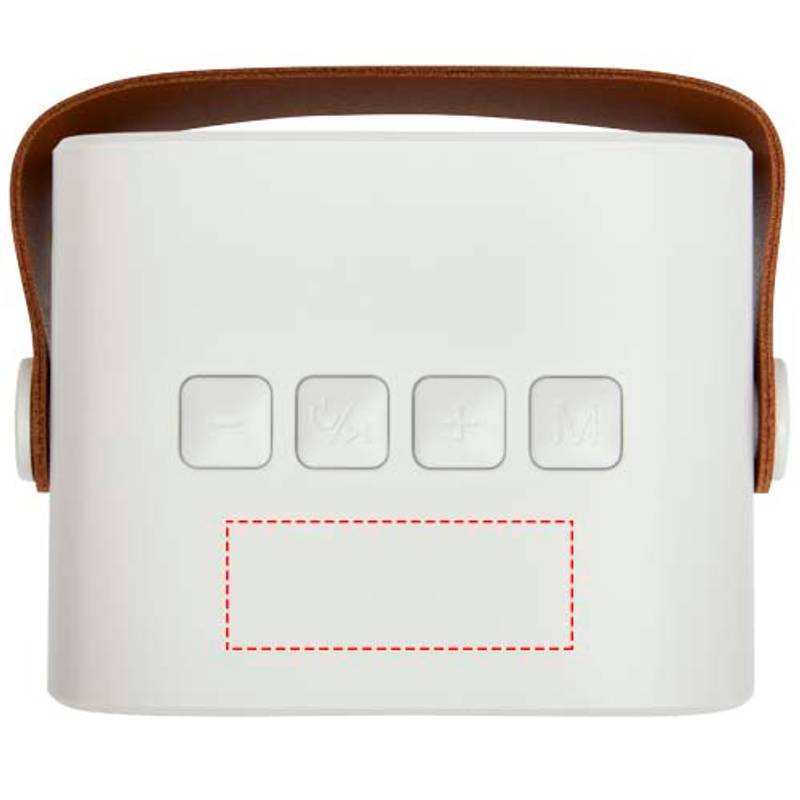 Bezdrôtový reproduktor s výkonom 3 W z recyklovaného plastu Diya, biela Bezdrôtový reproduktor s výkonom 3 W z recyklovaného plastu Diya, biela