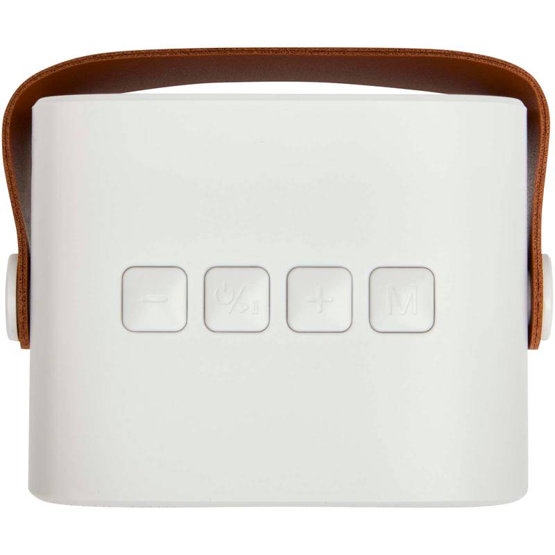 Bezdrôtový reproduktor s výkonom 3 W z recyklovaného plastu Diya, biela Bezdrôtový reproduktor s výkonom 3 W z recyklovaného plastu Diya, biela