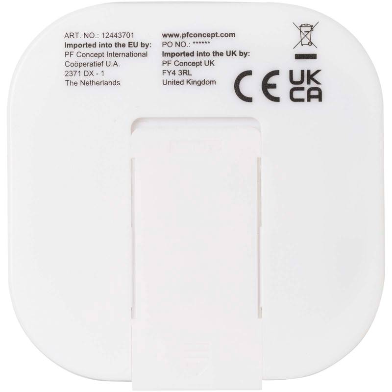 Sluchátka s kabelem typu C Dofida s úložným boxem z recyklovaného plastu, bílá Sluchátka s kabelem typu C Dofida s úložným boxem z recyklovaného plastu, bílá