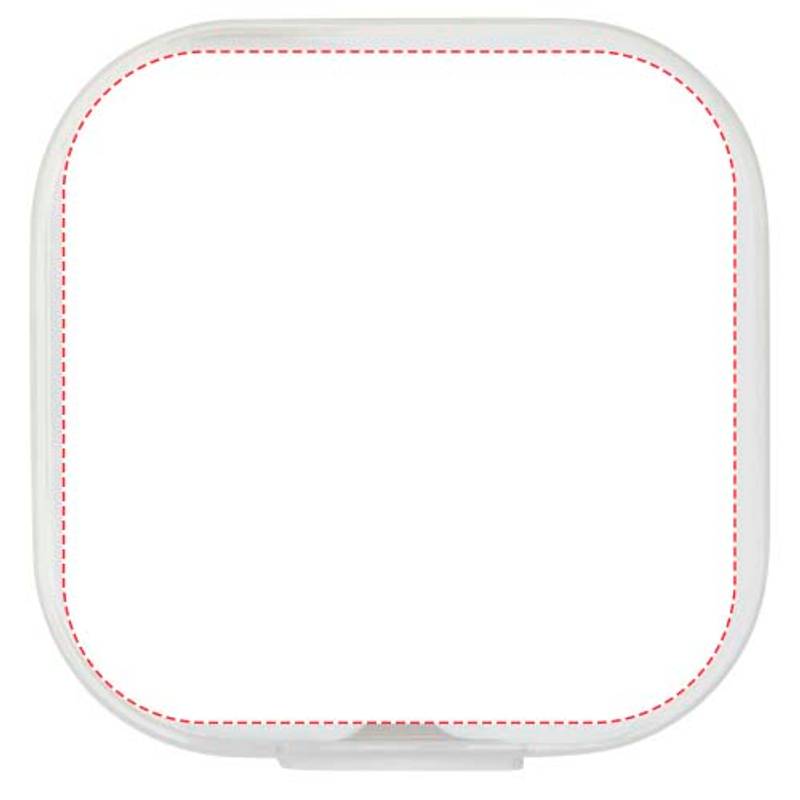 Slúchadlá cez hlavu s káblom typu C Baekdu s úložným boxom z recyklovaného plastu, biela Slúchadlá cez hlavu s káblom typu C Baekdu s úložným boxom z recyklovaného plastu, biela