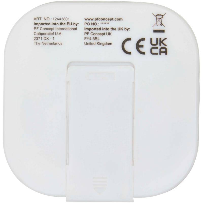 Slúchadlá cez hlavu s káblom typu C Baekdu s úložným boxom z recyklovaného plastu, biela Slúchadlá cez hlavu s káblom typu C Baekdu s úložným boxom z recyklovaného plastu, biela