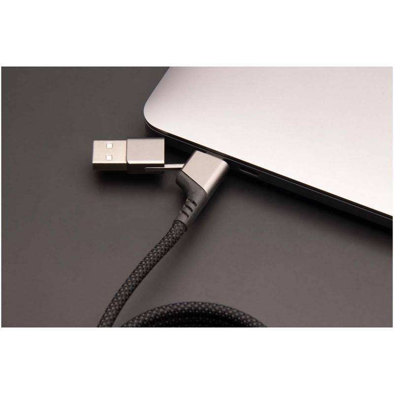 100W magnetický ultra rýchly nabíjací kábel SCX.design C52 4 v 1 z rPET, sivá 100W magnetický ultra rýchly nabíjací kábel SCX.design C52 4 v 1 z rPET, sivá