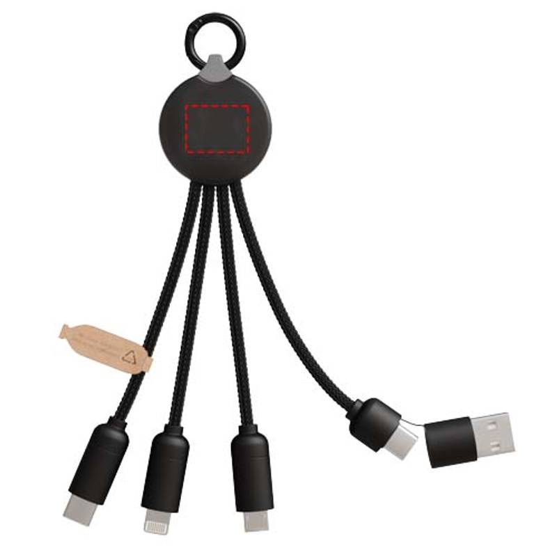 15W nabíjací kábel 5 v 1 SCX.design C14, čierna 15W nabíjací kábel 5 v 1 SCX.design C14, čierna