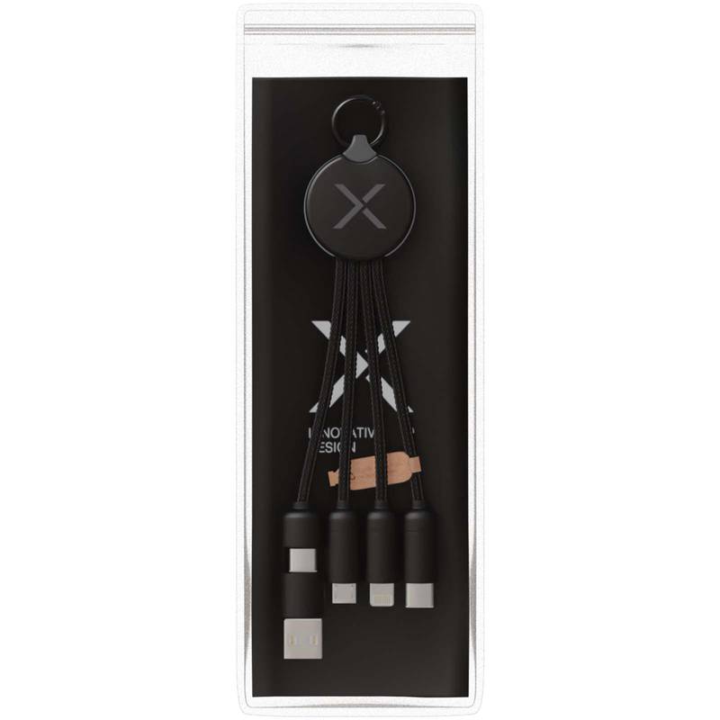 15W nabíjací kábel 5 v 1 SCX.design C14, čierna 15W nabíjací kábel 5 v 1 SCX.design C14, čierna