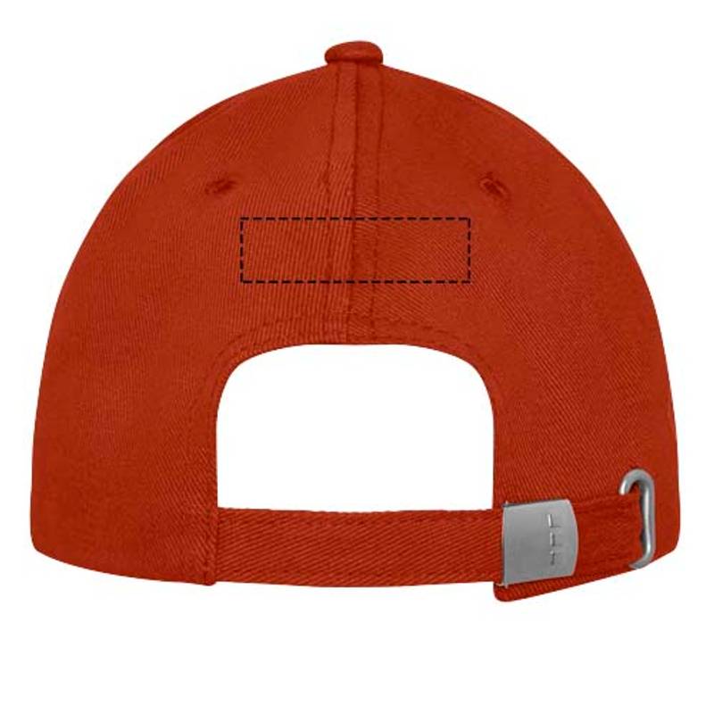 Davis 6panelová čiapka, červená Brick Davis 6panelová čiapka, červená Brick