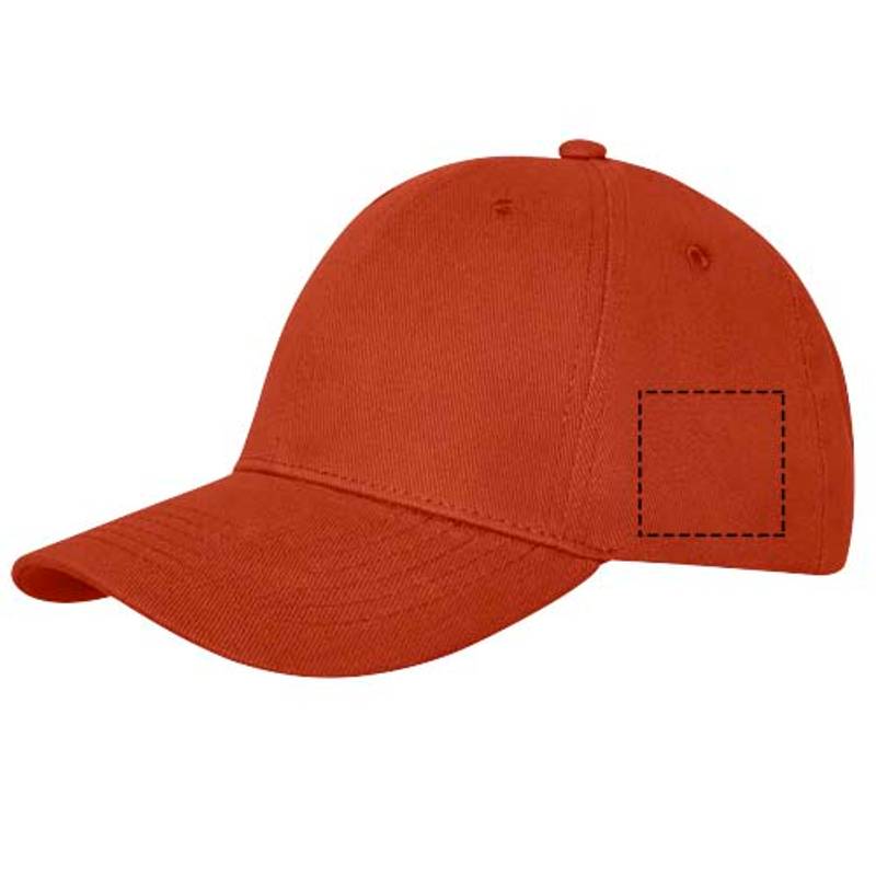 Davis 6panelová čiapka, červená Brick Davis 6panelová čiapka, červená Brick