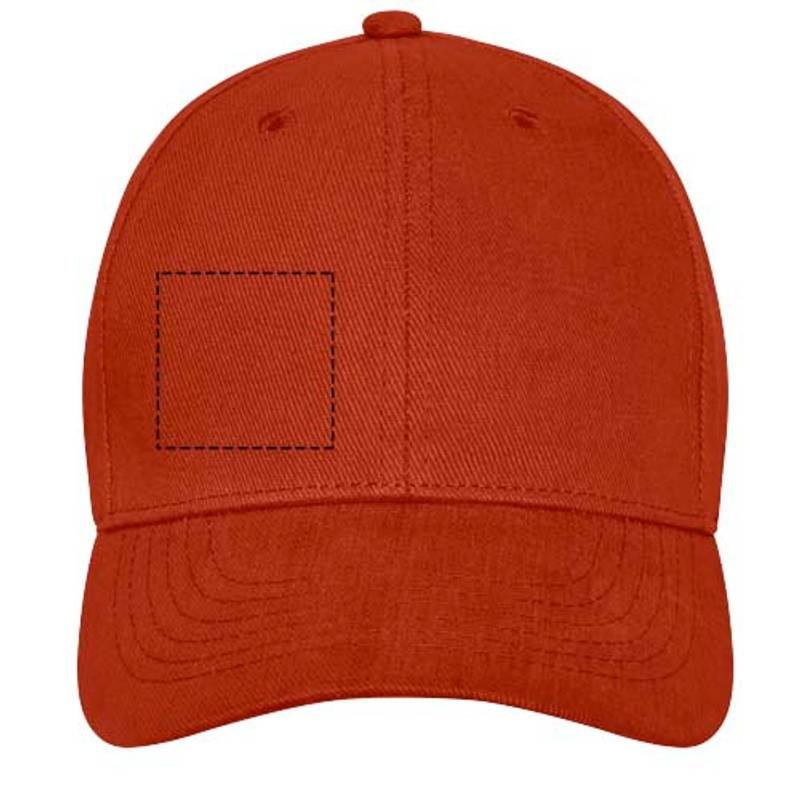 Davis 6panelová čiapka, červená Brick Davis 6panelová čiapka, červená Brick