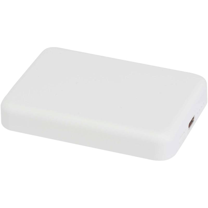 Acrab bezdrôtová magnetická powerbanka 5000 mAh 15W s 20W PD - vyrobené z recyklovaného plastu, biel Acrab bezdrôtová magnetická powerbanka 5000 mAh 15W s 20W PD - vyrobené z recyklovaného plastu, biel