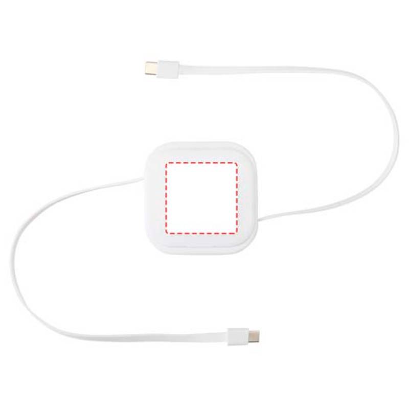 Gloas vysúvací dátový a 100W rýchlonabíjací kábel 5 v 1, biela Gloas vysúvací dátový a 100W rýchlonabíjací kábel 5 v 1, biela