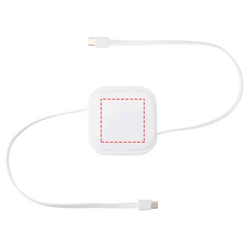 Gloas vysúvací dátový a 100W rýchlonabíjací kábel 5 v 1, biela Gloas vysúvací dátový a 100W rýchlonabíjací kábel 5 v 1, biela