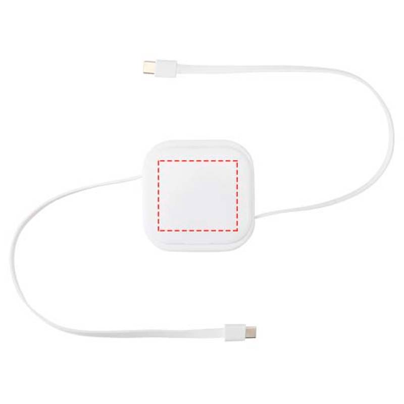 Gloas vysúvací dátový a 100W rýchlonabíjací kábel 5 v 1, biela Gloas vysúvací dátový a 100W rýchlonabíjací kábel 5 v 1, biela