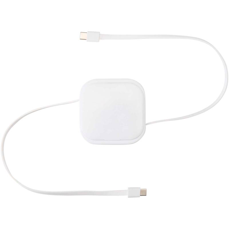 Gloas vysúvací dátový a 100W rýchlonabíjací kábel 5 v 1, biela Gloas vysúvací dátový a 100W rýchlonabíjací kábel 5 v 1, biela