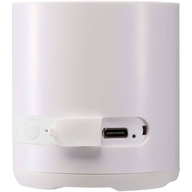 Hunor 3W bezdrôtový reproduktor z recyklovaného plastu, biela Hunor 3W bezdrôtový reproduktor z recyklovaného plastu, biela