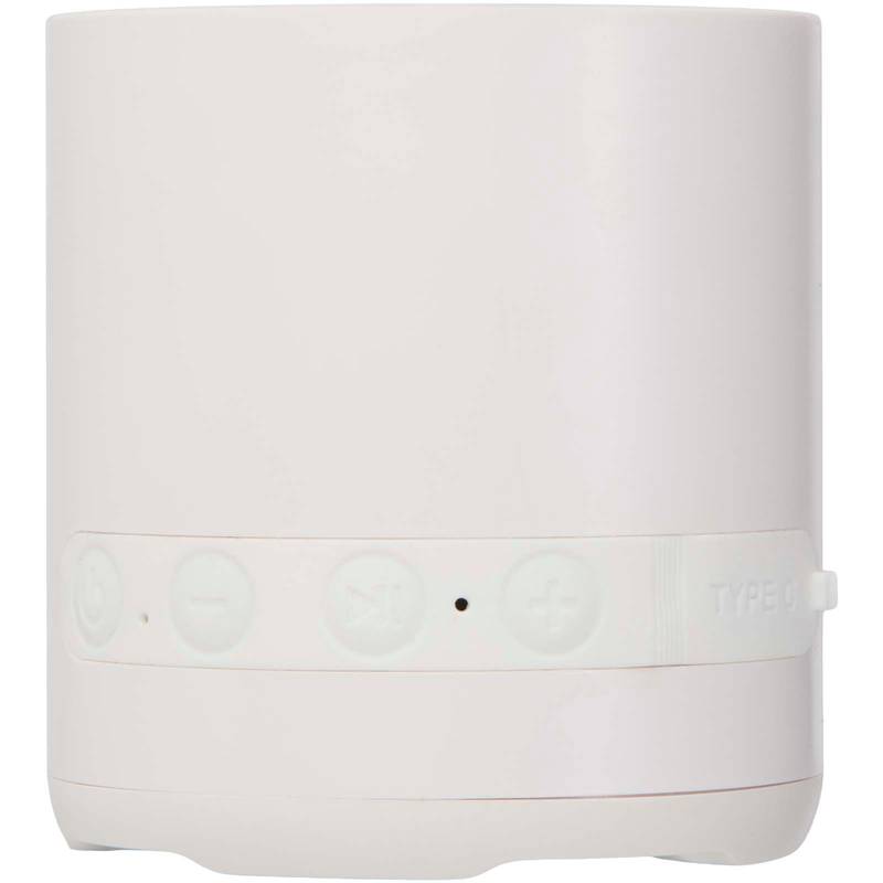 Hunor 3W bezdrôtový reproduktor z recyklovaného plastu, biela Hunor 3W bezdrôtový reproduktor z recyklovaného plastu, biela