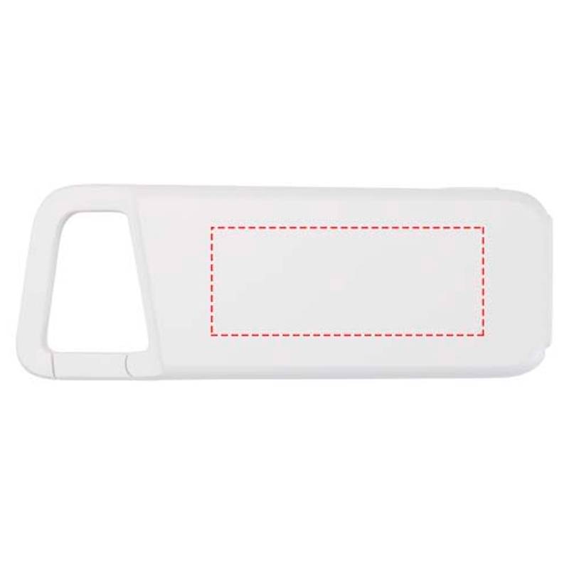 Alkes vodeodolná powerbanka z recyklovaného plastu s karabínou, kapacita 5000 mAh, 12 W, biela Alkes vodeodolná powerbanka z recyklovaného plastu s karabínou, kapacita 5000 mAh, 12 W, biela