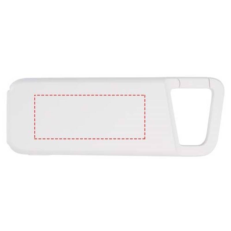 Alkes voděodolná powerbanka z recyklovaného plastu s karabinou, kapacita 5000 mAh, 12 W, bílá Alkes voděodolná powerbanka z recyklovaného plastu s karabinou, kapacita 5000 mAh, 12 W, bílá