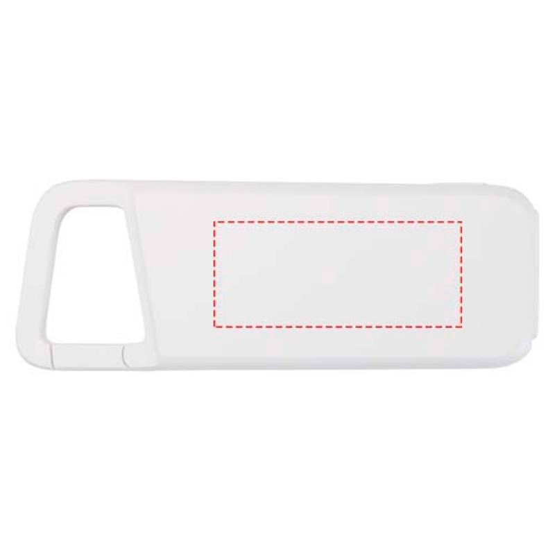 Alkes vodeodolná powerbanka z recyklovaného plastu s karabínou, kapacita 5000 mAh, 12 W, biela Alkes vodeodolná powerbanka z recyklovaného plastu s karabínou, kapacita 5000 mAh, 12 W, biela