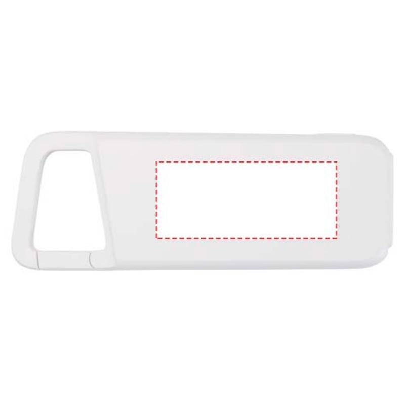 Alkes vodeodolná powerbanka z recyklovaného plastu s karabínou, kapacita 5000 mAh, 12 W, biela Alkes vodeodolná powerbanka z recyklovaného plastu s karabínou, kapacita 5000 mAh, 12 W, biela