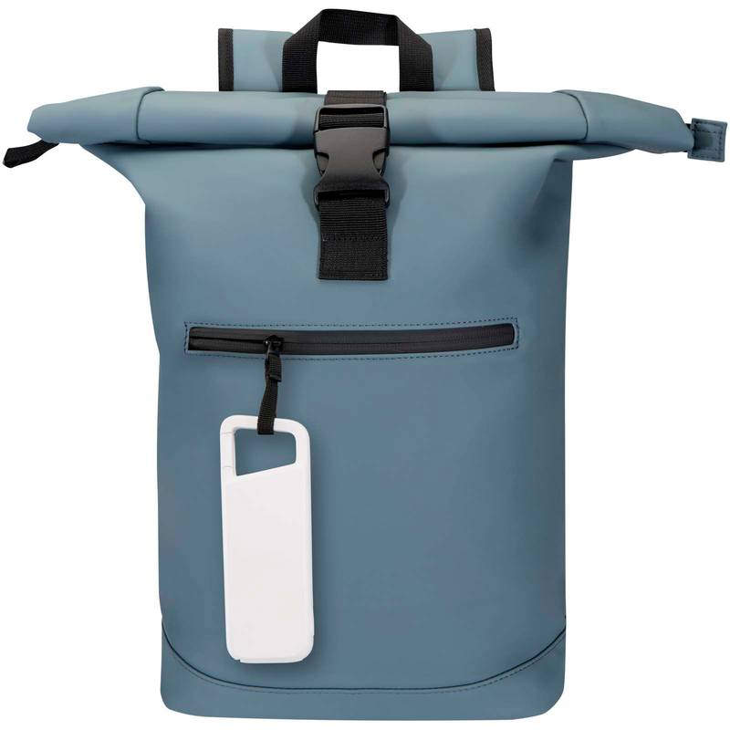 Alkes vodeodolná powerbanka z recyklovaného plastu s karabínou, kapacita 5000 mAh, 12 W, biela Alkes vodeodolná powerbanka z recyklovaného plastu s karabínou, kapacita 5000 mAh, 12 W, biela