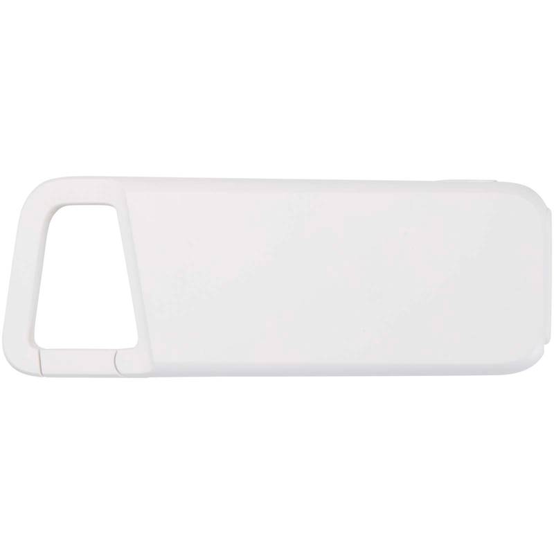 Alkes vodeodolná powerbanka z recyklovaného plastu s karabínou, kapacita 5000 mAh, 12 W, biela Alkes vodeodolná powerbanka z recyklovaného plastu s karabínou, kapacita 5000 mAh, 12 W, biela