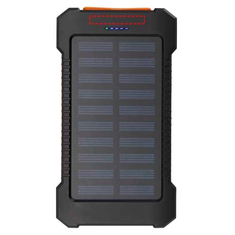 Altair solárna powerbanka z recyklovaného plastu s kapacitou 5000 mAh a výkonom 10 W, odolná, s ves, Altair solárna powerbanka z recyklovaného plastu s kapacitou 5000 mAh a výkonom 10 W, odolná, s ves,