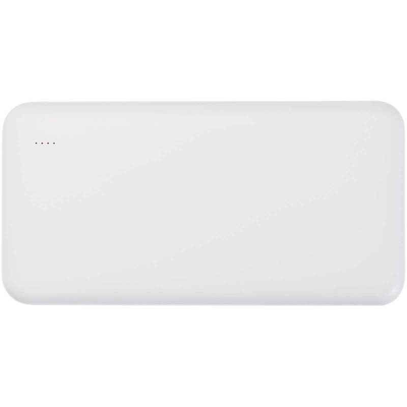 Intan powerbanka z recyklovaného plastu s kapacitou 10 000 mAh a výkonom 10 W, biela Intan powerbanka z recyklovaného plastu s kapacitou 10 000 mAh a výkonom 10 W, biela