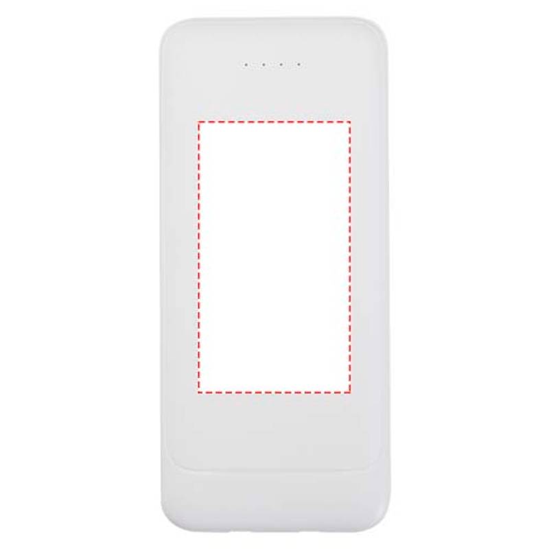 Adhil powerbanka z recyklovaného plastu s kapacitou 10 000 mAh a výkonom 10 W s dvoma vstavanými, bi Adhil powerbanka z recyklovaného plastu s kapacitou 10 000 mAh a výkonom 10 W s dvoma vstavanými, bi