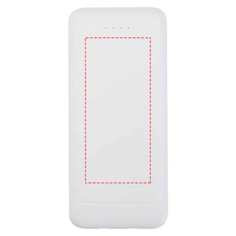 Adhil powerbanka z recyklovaného plastu s kapacitou 10 000 mAh a výkonom 10 W s dvoma vstavanými, bi Adhil powerbanka z recyklovaného plastu s kapacitou 10 000 mAh a výkonom 10 W s dvoma vstavanými, bi